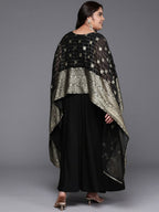 Ahalyaa Women's Traditional wear Ethnic Dress - Black | Grocsy