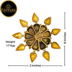 Tamas Handcrafted Brass Kumkum Box | Grocsy