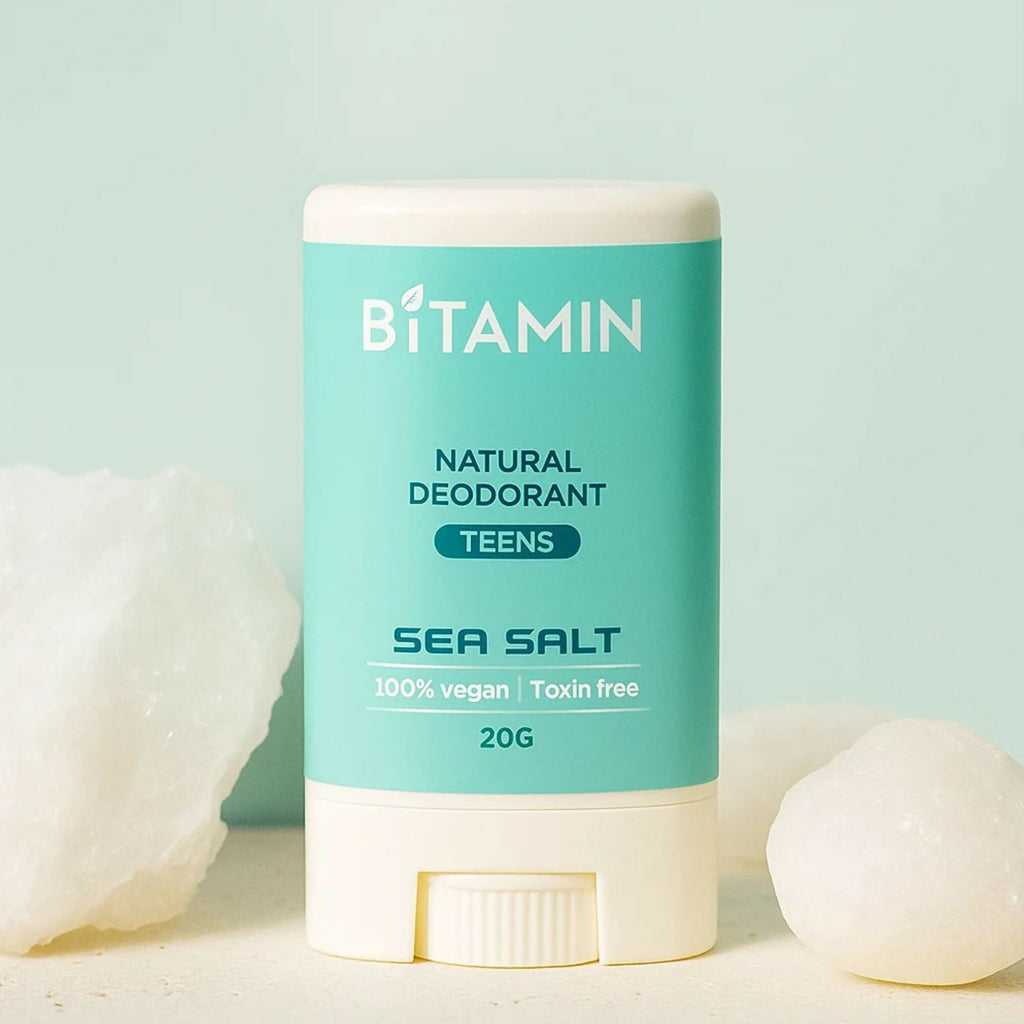 Bitamin Natural Strawbeary, Seasalt, Deodorant Teens | Grocsy