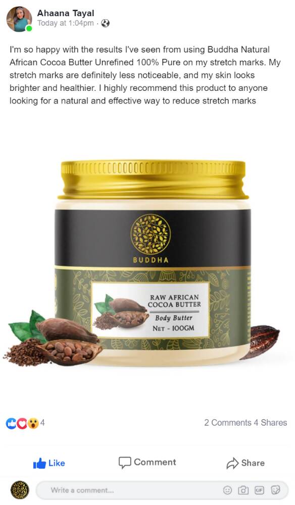 Buddha Natural African Cocoa Body Butter | Grocsy
