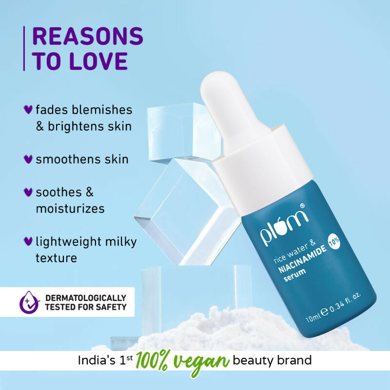 Plum Glow & Clarify Serum Travel Combo - 15% Vitamin C + 10% Niacinamide Face Serum | Grocsy