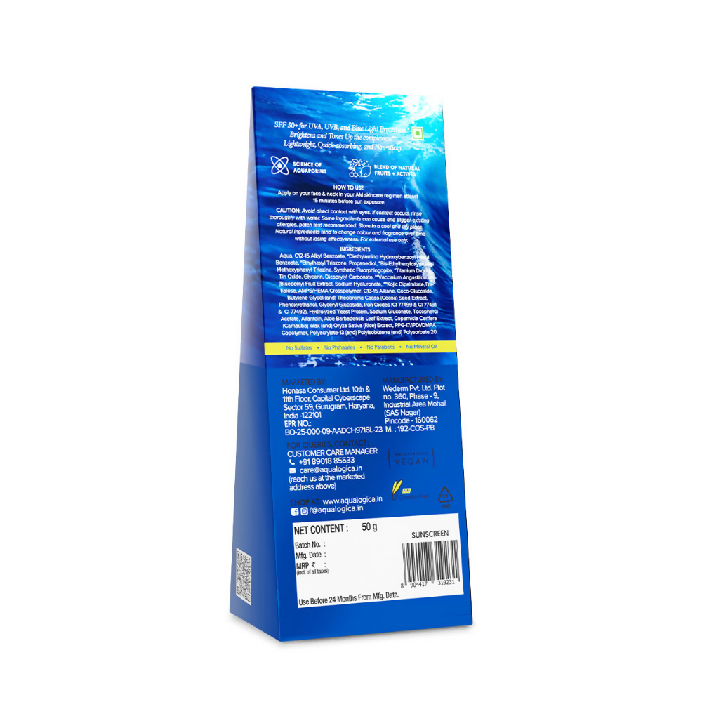 Aqualogica Bright + Tone Up Sunscreen | Grocsy