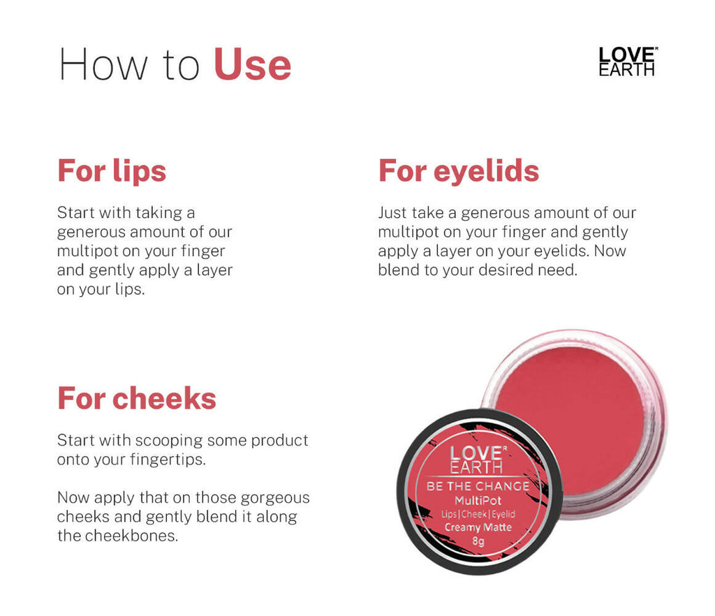 Love Earth Multipot-Be The Change Lip Tint | Grocsy