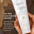 Natio Daily Defence Face Moisturiser SPF 50+ | Grocsy