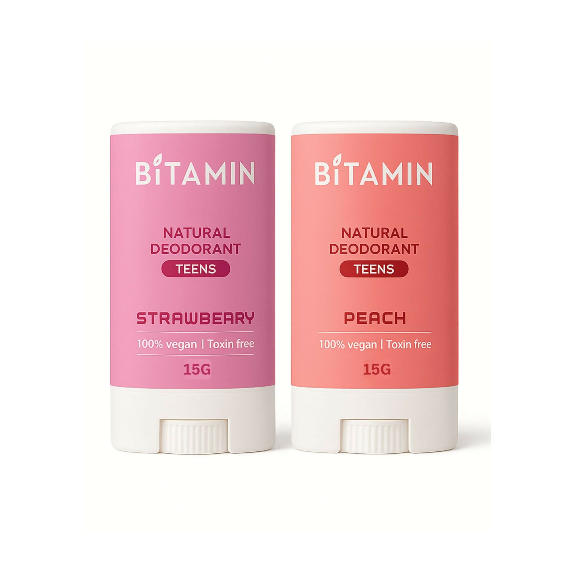 Bitamin Natural Strawberry, Peach, Deodorant Teens | Grocsy