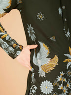 Vastranavya Exclusive Wedding Wear Viscose Rayon Thread Embroidered Work Kurta | Grocsy
