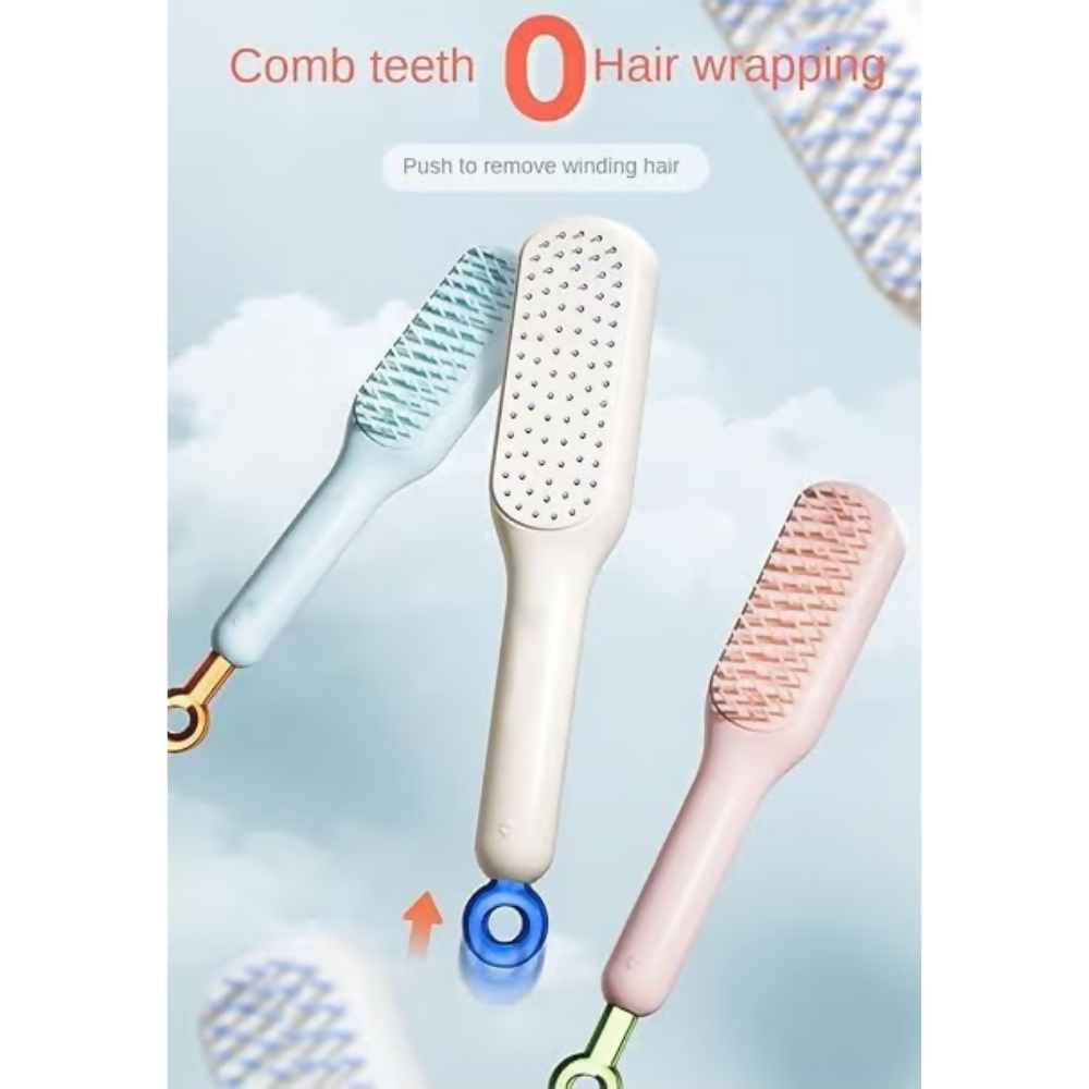 Bronson Professional Self Cleaning Hair Brush | Grocsy