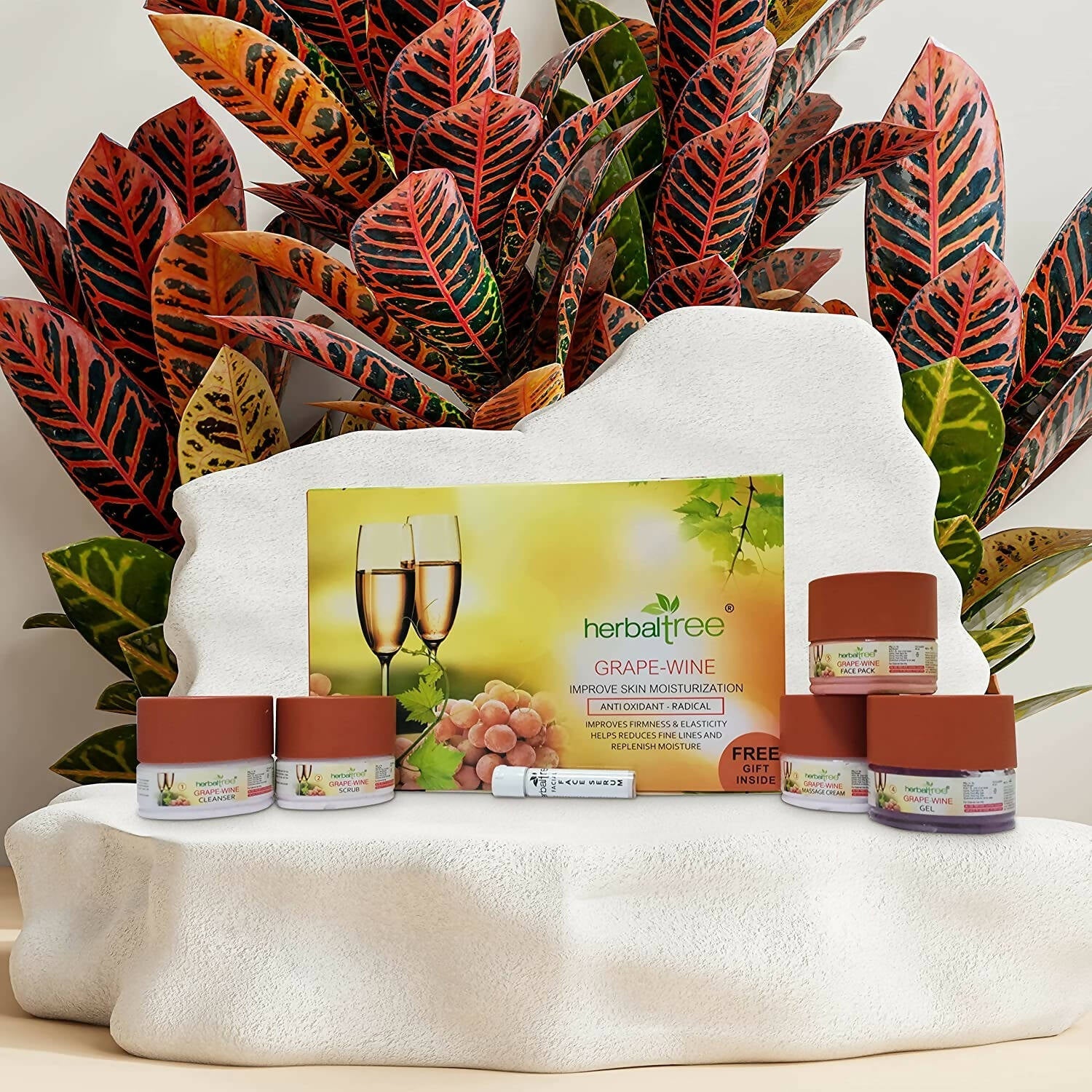 Herbal Tree Grape Wine Facial Kit | Grocsy