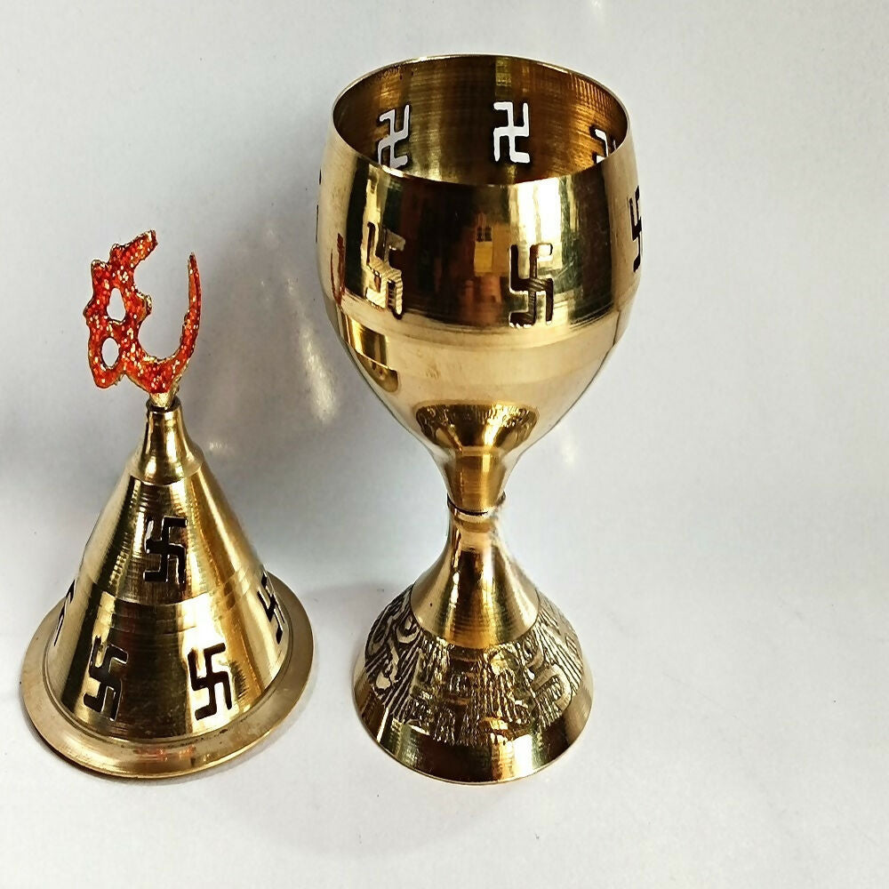 Brass Akhand Jyot Pradeep | Grocsy