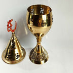 Brass Akhand Jyot Pradeep | Grocsy