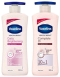 Vaseline Healthy Bright Daily Brightening & Complete 10 Body Lotion Combo | Grocsy