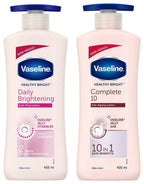 Vaseline Healthy Bright Daily Brightening & Complete 10 Body Lotion Combo | Grocsy