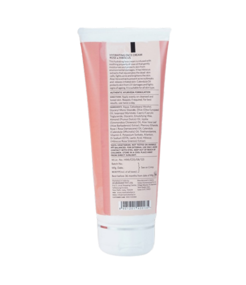 Mantra Herbal Hydrating Face Cream Rose & Hibiscus | Grocsy