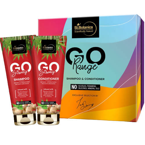 St.Botanica Go Strong Shampoo And Conditioner Combo | Grocsy