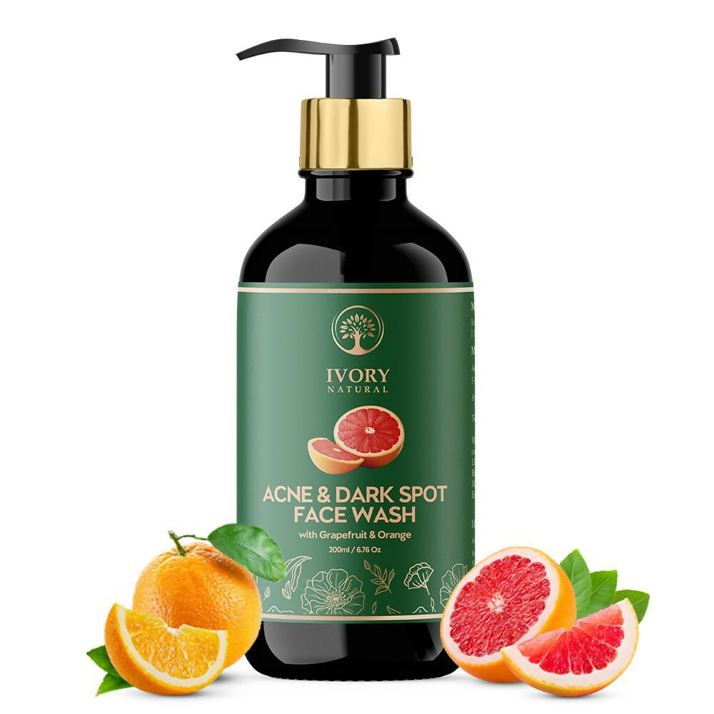 Ivory Natural Acne & Dark Spot Face Wash For Moisturize, Replenish, And Promote Skin Clarity | Grocsy
