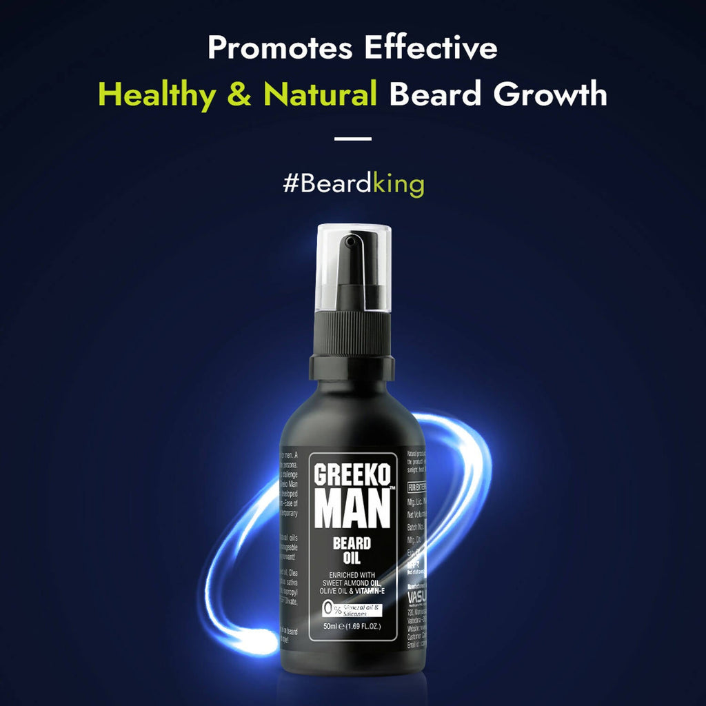 Vasu Healthcare Greeko Man Beard Oil | Grocsy