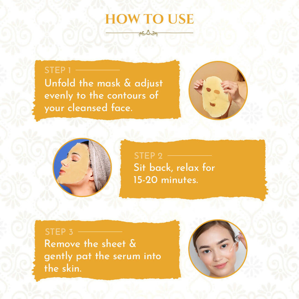 Khadi Essentials Ubtan Serum Sheet Mask | Grocsy