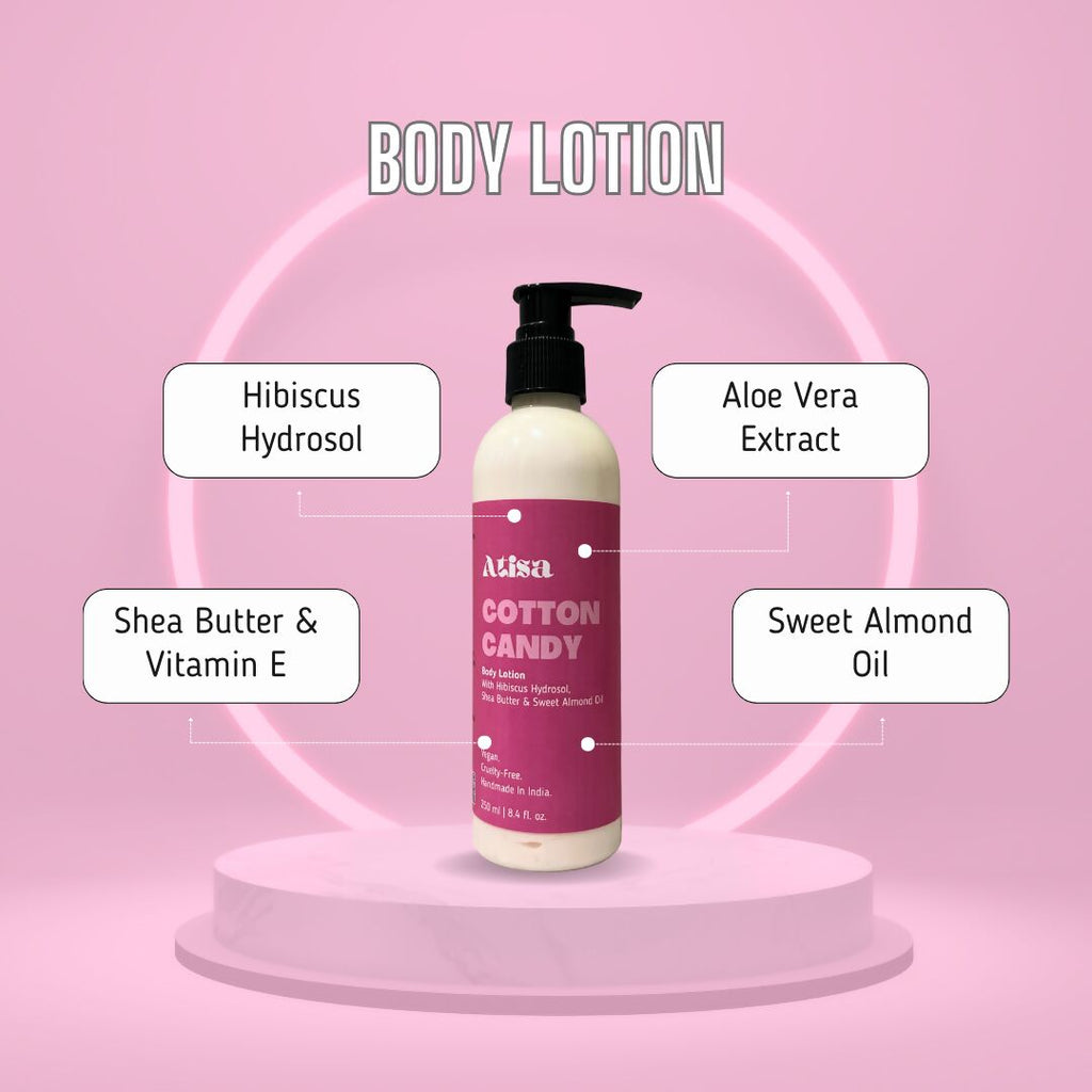 Atisa Cotton Candy Body Lotion | Grocsy