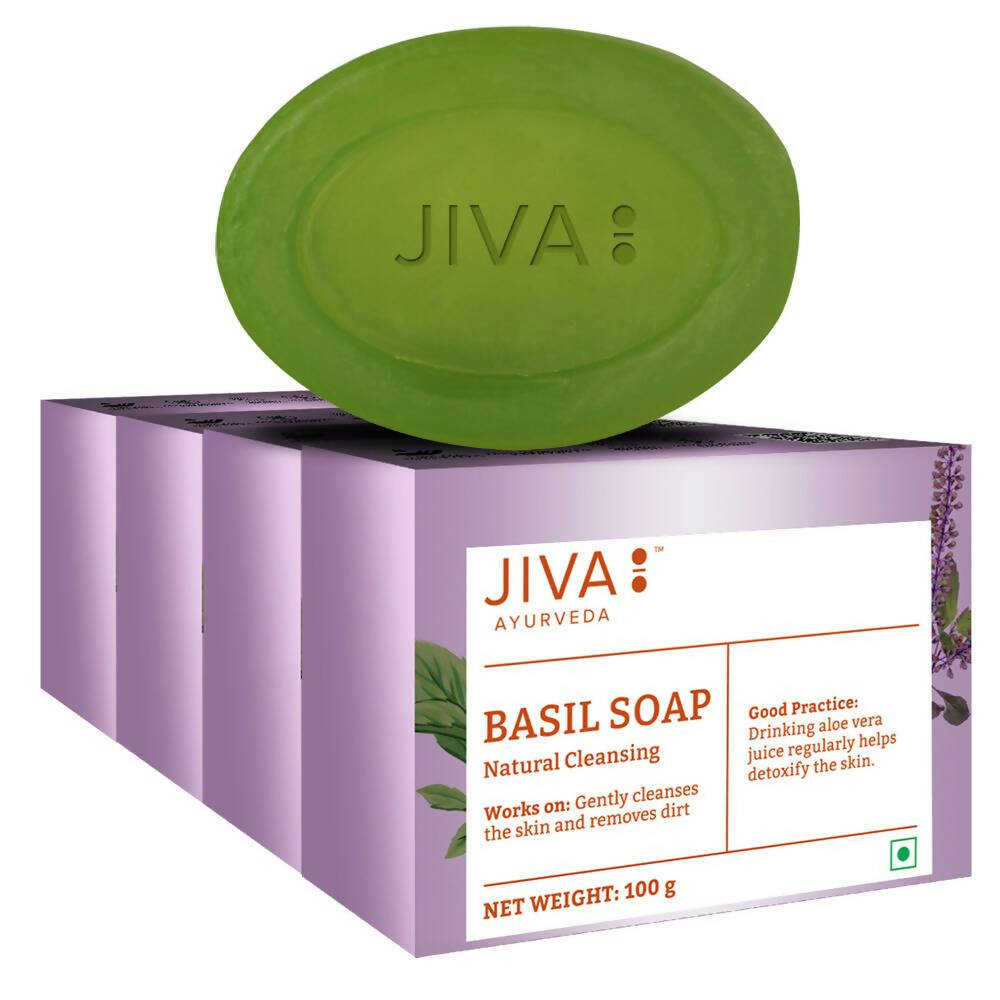 Jiva Ayurveda Basil Bathing Soap | Grocsy
