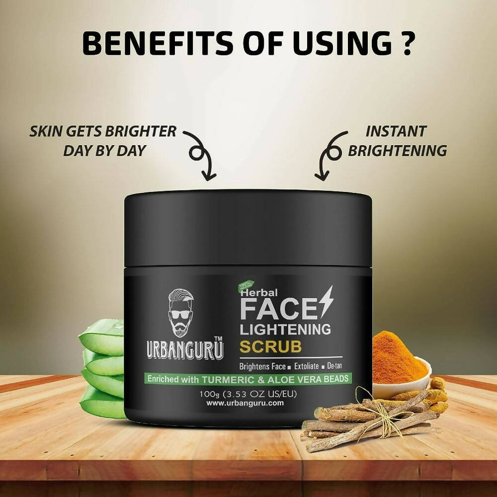 Urbanguru Herbal Face Lightening Scrub | Grocsy