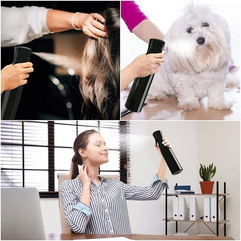 Bronson Professional Hair Spray Bottle Refillable Continuous Ultra Fine Water Mist | Grocsy