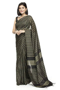 Mominos Fashion Black Color Bhagalpuri Saree | Grocsy