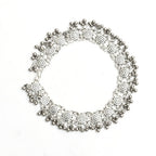 Mominos Fashion Kamal Johar Oxidised Silver Anklets For Bridal Wear | Grocsy