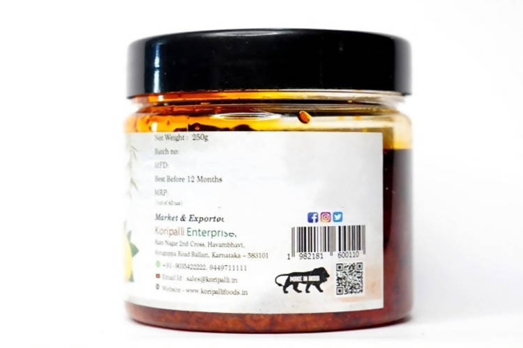 Koripalli Pickles Lemon Pickle | Grocsy