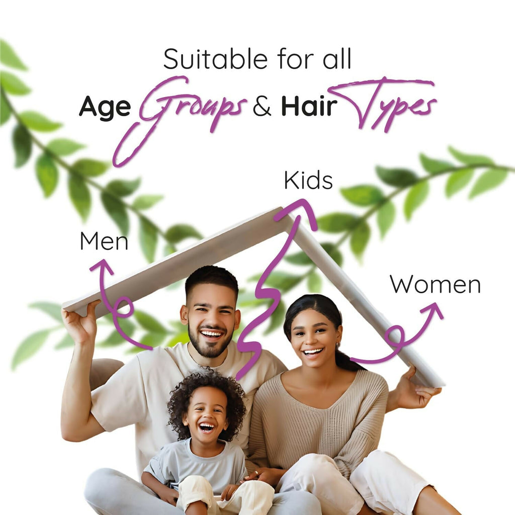 Habibs Professional Anti-Dandruff Shampoo Reduction In Flaking, Itching, & Dry Scalp With Neem Tulsi & Thyme Sulphate | Grocsy