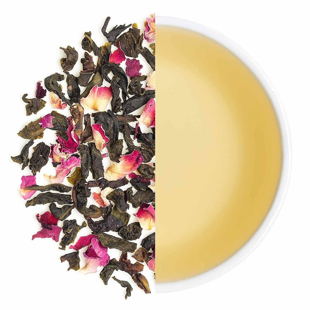 Teabox Organic Rose Green Tea Loose Leaves | Grocsy