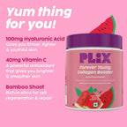 PLIX The Plant Fix Wholefood Forever Young Collagen Builder Powder for Skin - Watermelon | Grocsy
