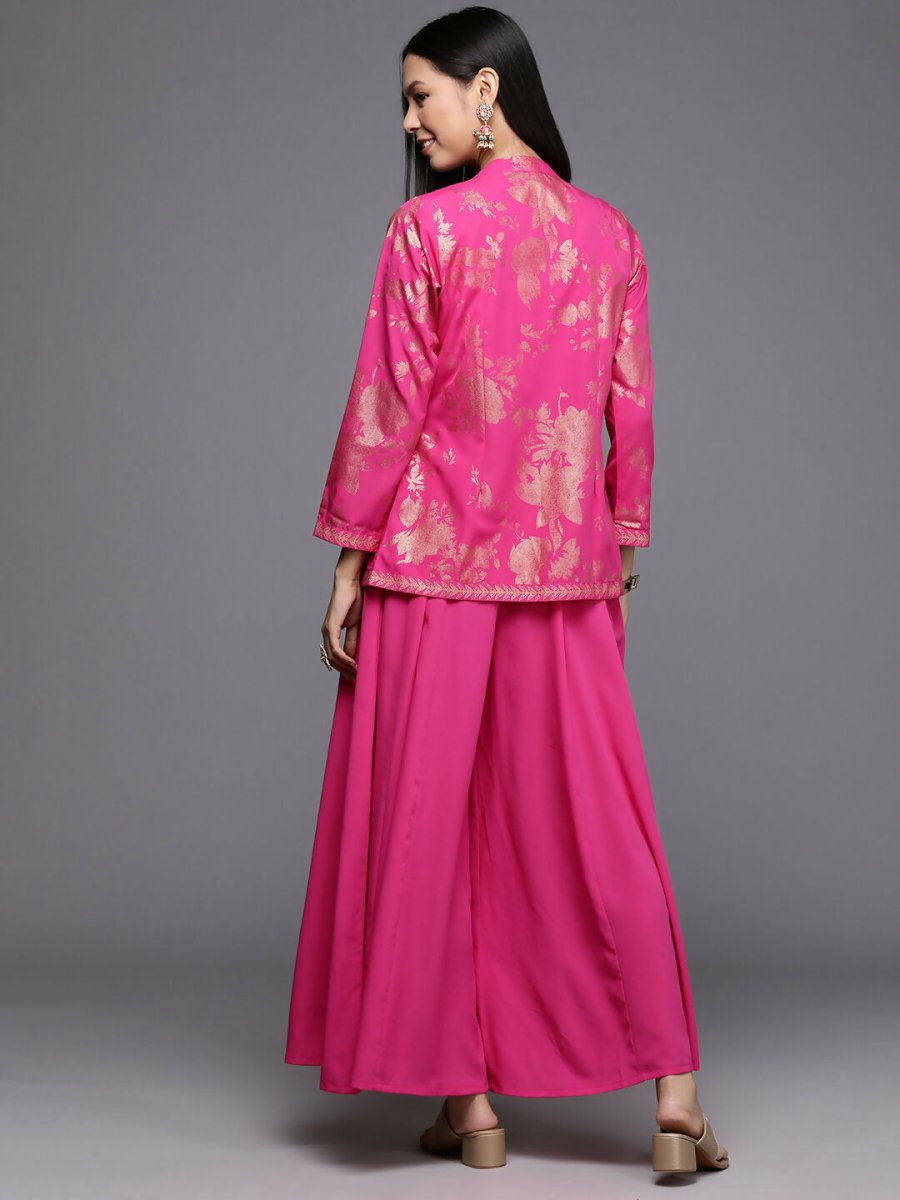 Ahalyaa Women's Traditional Wear Co-ods - Pink | Grocsy