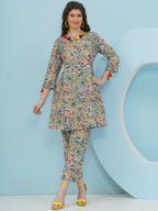 Joban Fashion Floral Co Ord Set - Multi Color | Grocsy