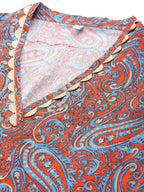 Ahalyaa Women's Traditional wear Kurta Set - Teal Blue | Grocsy