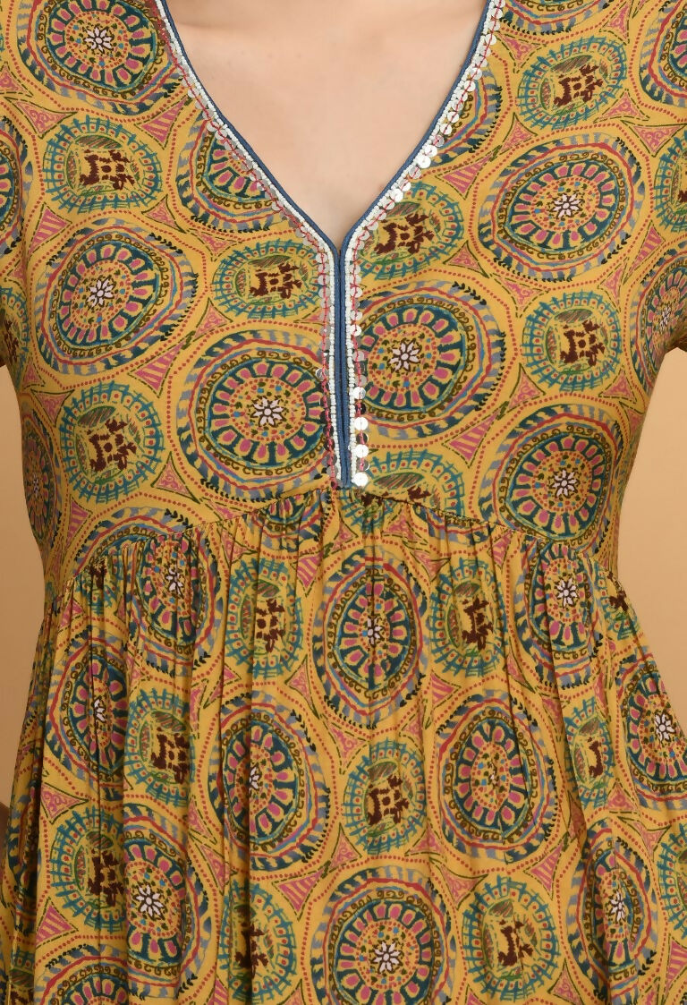 Joban Fashion Mustard Maslin Kurta Set | Grocsy