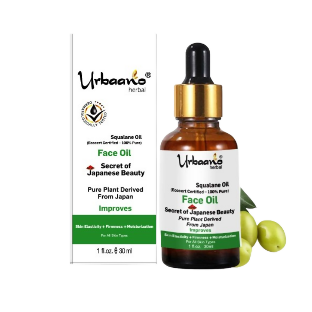 Urbaano Herbal Olive Squalane - 100% Pure Natural Plant-Derived Japanese Oil | Grocsy
