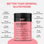 MyFitFuel Skin Beauty Glutathione + Lycopene, Vitamin C & E, Hyaluronic Acid, Biotin Capsules | Grocsy