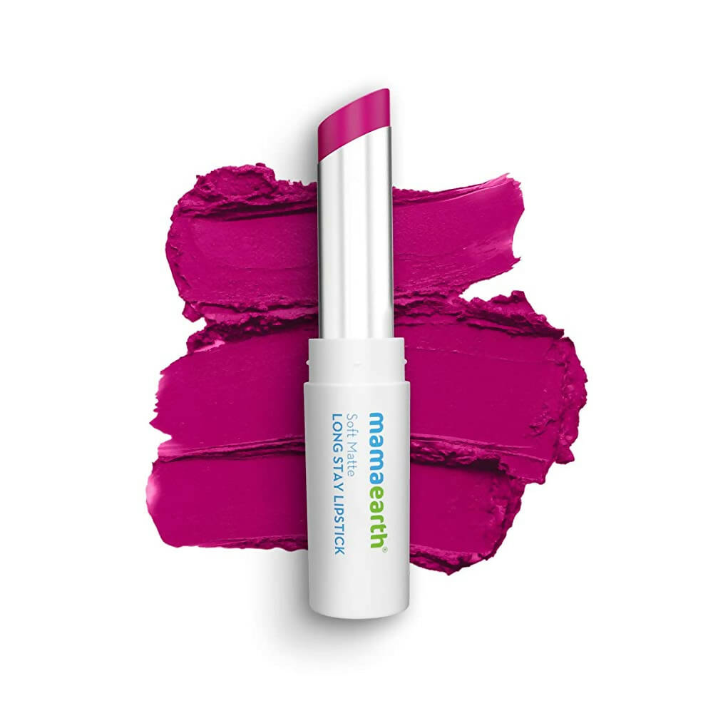 Mamaearth Soft Matte Long Stay Lipstick - Mulberry Pink | Grocsy