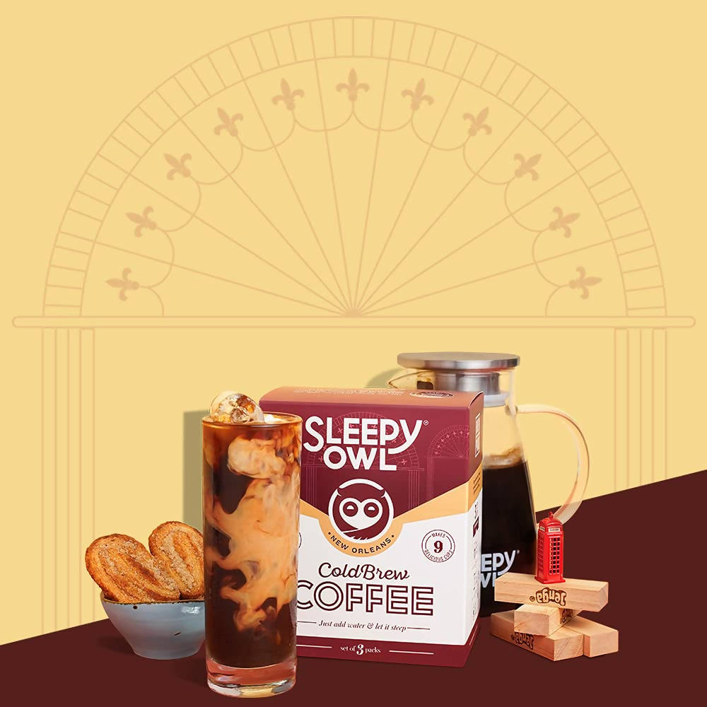 Sleepy Owl New Orleans Cold Brew Packs | Grocsy