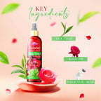 Dabur Gulabari Rose Oil & Tea Tree Face Toner Mist & Rose Water | Grocsy