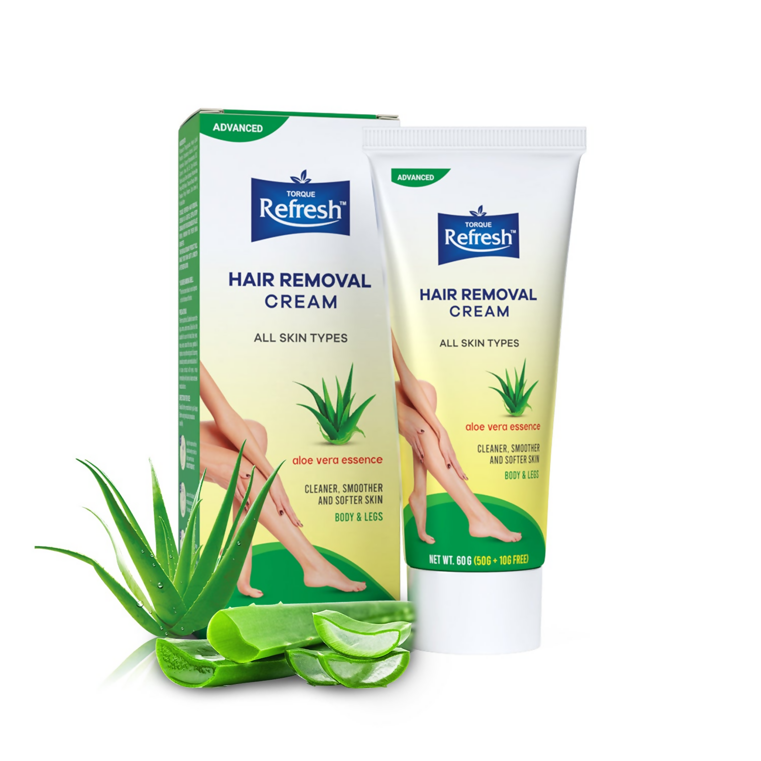 Torque's Refresh Hair Removal Cream With Aloe Vera Essence | Grocsy