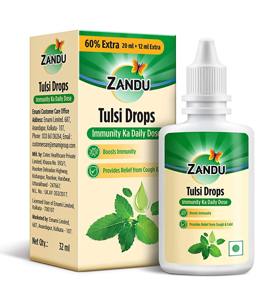 Zandu Tulsi Drops | Grocsy