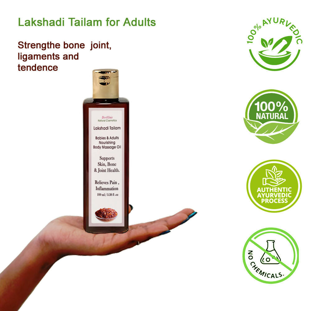 DevElixir Lakshadi Ayurvedic Baby Massage Oil | Grocsy