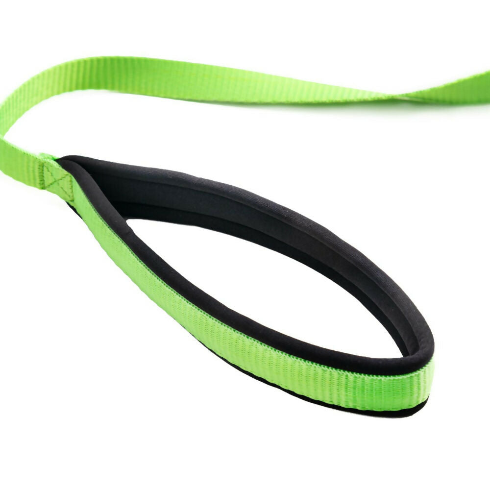 Waggety Dog Leash - Durable Green Polyester, Length - 5Ft, Comfortable Grip, Stylish Pet Leash for Dogs | Grocsy