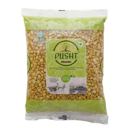 Pusht Organic Chana Dal (Split Bengal Gram Dal) | Grocsy