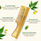 Pink Woolf Neem Wood Comb | Grocsy