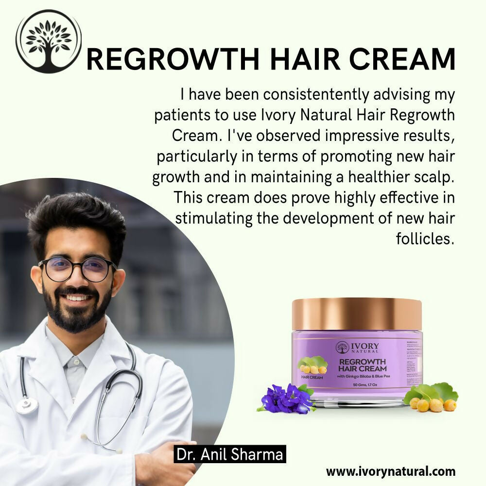 Ivory Natural Hair Growth Cream For Stronger, Healthier Hair | Grocsy
