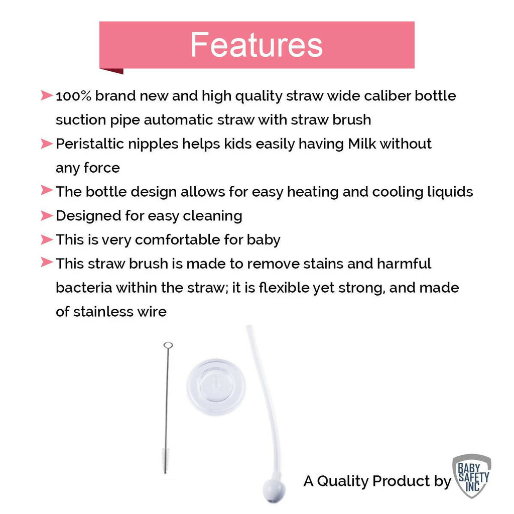 Safe-O-Kid Drinking Straw for Kids for Drinking Training at Home 4.5Cm | Grocsy