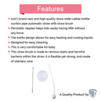 Safe-O-Kid Drinking Straw for Kids for Drinking Training at Home 4.5Cm | Grocsy