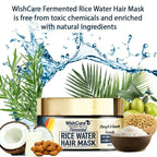 Wishcare Fermented Rice Water Shampoo & Hair Mask Combo - Strength & Growth Formula | Grocsy
